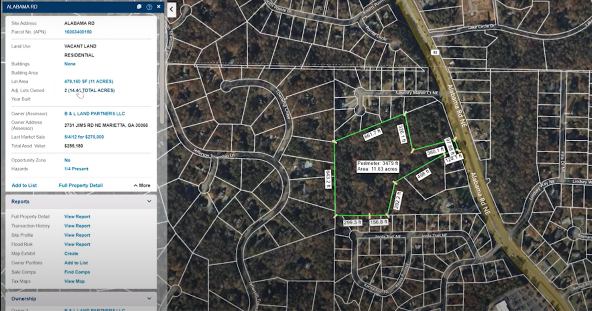 Land Parcel Map Alabama Ardath Merralee 2991