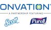 Onvation� Smart Restroom Solution � partnership featuring Scott� and PURELL sponsor logo